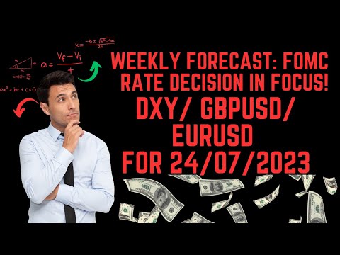 WEEKLY FORECAST 24/07/23: RED NEWS WEEK FOMC INTEREST RATE DECISION IN FOCUS!! MUST WATCH!!