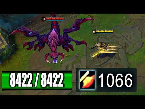 AD MASTER YI Deletes 8000+ HP CHO'GATH | MAX AD vs MAX HEALTH | HP Doesn't Work