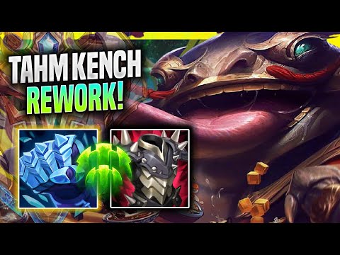 KOREAN CHALLENGER PLAYS NEW TAHM KENCH REWORK! - Challenger Plays Tahm Kench Support vs Yuumi!