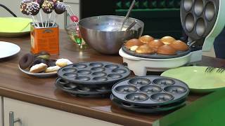 Rosenstein & Söhne Drehbares Waffeleisen aus Edelstahl