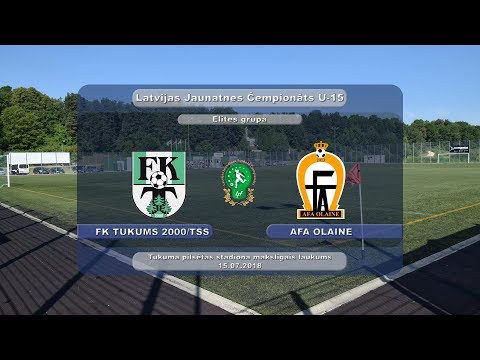 U-15 FK Tukums 2000/TSS - AFA Olaine (Highlights)