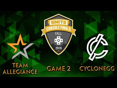 SMITE Console League Fall Finals Day 2 - Team Allegiance vs. CycloneGG (Game 2)