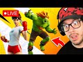 LIVE!! RANDOM DUOS!! New STREET FIGHTER Skins EARLY! (Fortnite)
