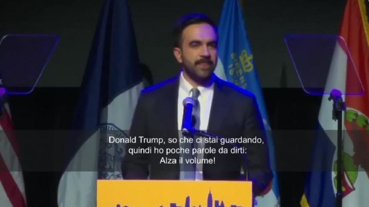 Nuovo sindaco di NY Mamdani a Trump: So che ci stai guardando, ho poche per te, "Alza il volume"