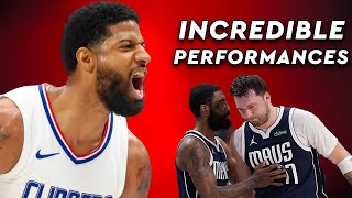 Баскетбол Luka & Kyrie Brilliance Not Enough vs PG & Harden | Clippers Mavericks Game 4