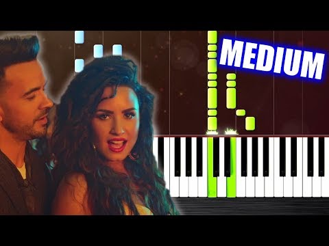 Luis Fonsi, Demi Lovato - Échame La Culpa - Piano Tutorial (MEDIUM) by PlutaX