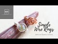 Simple Wire Rings Wire Rose Ring Wire Bead Ring Jewellery Making Tutorial