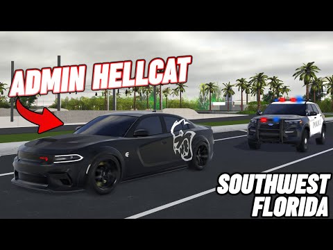 RUNNING FROM COPS IN AN ADMIN CHARGER!! || ROBLOX - Southwest Florida