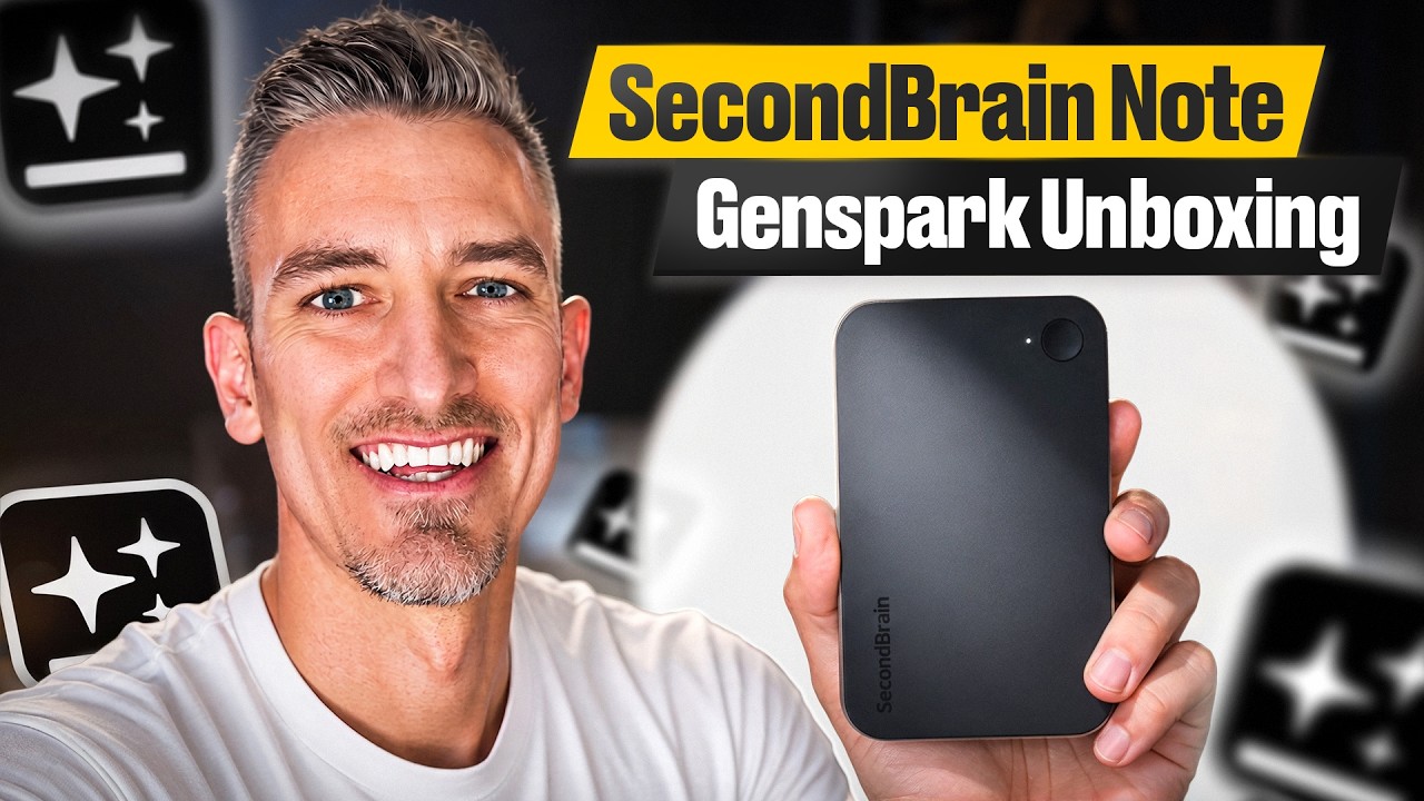 SecondBrain Note by Genspark Unboxing &amp; Review (AI Notetaker) video thumbnail