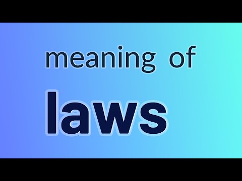 Laws - 26 English Vocabulary Flashcards