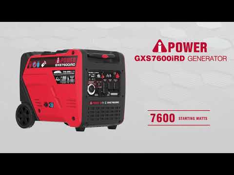 GXS7600iRD A-iPower Dual Fuel Powered - Remote Start - Inverter Generator - Featuring Fuel Sense