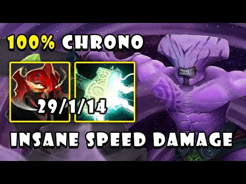 Perfect 100% Chrono Faceless Void with Insane Attack Speed | Guides Gameplay - Dota 2 7.29
