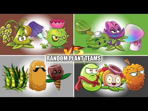 Plants Vs Zombies 2 - 04 Random Plant Teams Vs 05 Random Zombie Teams? - PvZ 2 Team Plants - Part 4