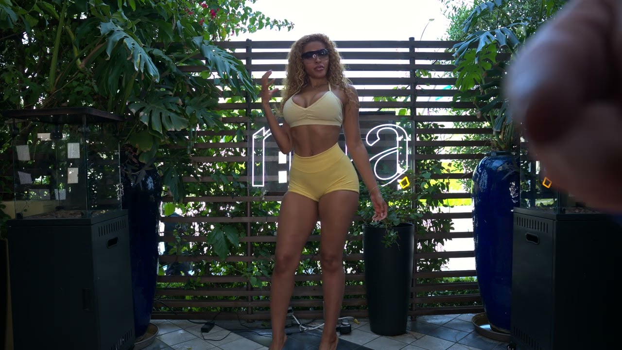 Swimsuit Models Tiffany Walker poses at Super Model Mgmt Casting for Coachella Fashion Show