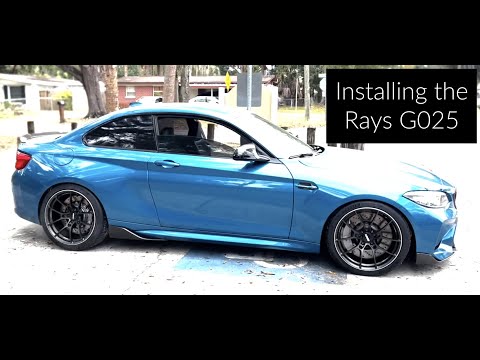 Installing my Rays G025 on my M2 Competition