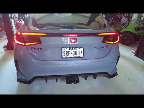 FL5 2023 Civic Type R Remark Stainless Sport Catback Exhaust rev