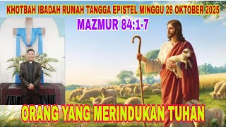 Download lagu SERMON PARTANGIANGAN: PEOPLE WHO LONG FOR GOD (PSALM 84:1-4) mp3