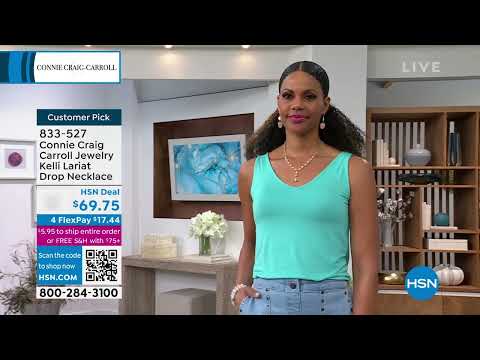 Connie Craig Carroll Jewelry Kelli Lariat Gemstone Bead ...