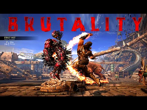 MKXL All Scorpion Injustice Brutalities, Fatalities, X-Ray & Ending