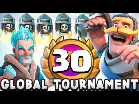 30 WINS IN THE GLOBAL TOURNAMENT?😮🥇 - Clash Royale