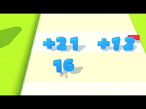 Digit Run 3D 🚅🚅🚅 IOS Android Gameplay Walkthrough Levels #3 AICO0 LCL423