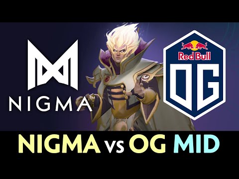 NIGMA vs OG mid battle — Topson SIGNATURE Invoker vs w33 Visage