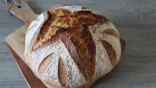 Sourdough bread recipe - step by step in Dutch Oven