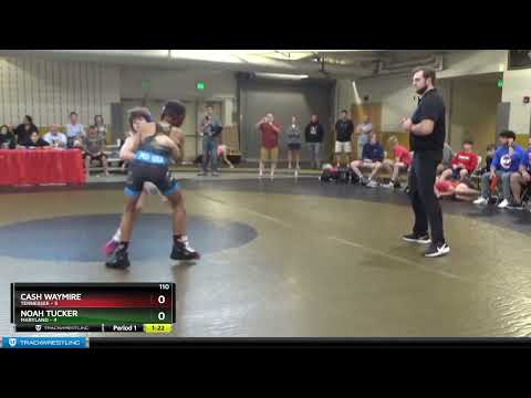 110 Lbs Round 1 (8 Team) - Cash Waymire, Tennessee Vs Noah Tucker, Maryland 86db
