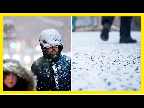 Varning för snö och halka i södra sverige