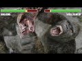 King Kong vs. Skullcrawler WITH HEALTHBARS | Full Final Battle | HD | Kong: Skull Island