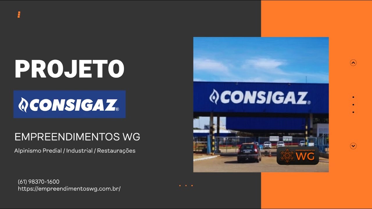 CONSIGAZ - Revitalização Geral (Alpinismo Industrial) Brasília-DF - Empreendimentos WG