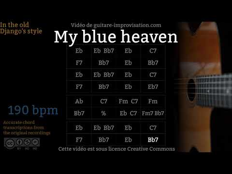 My Blue Heaven (190 bpm) - Gypsy jazz Backing track / Jazz manouche