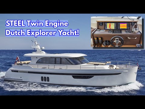 STEEL Twin Engine LONG RANGE Explorer Yacht | STEELER 59S!
