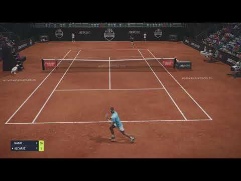 TIEBREAK Tennis PS5 /42 Strokes Rally / Nadal Forehand Winner vs Alcaraz /🔥