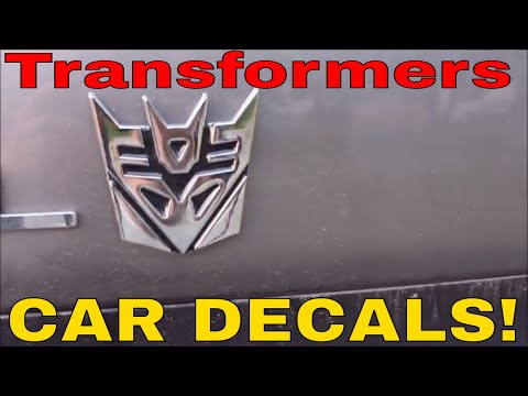 Transformers Automobile Decals - GotBot True Review NUMBER 303