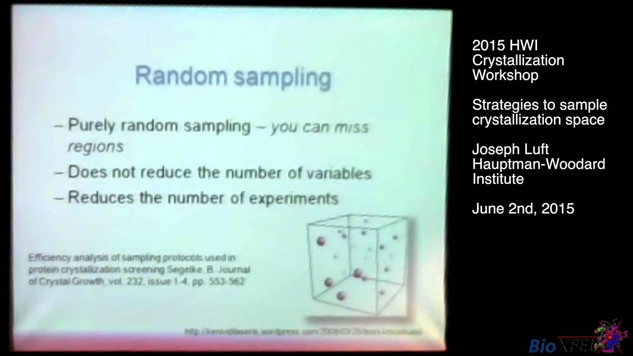 Strategies to sample crystallization space