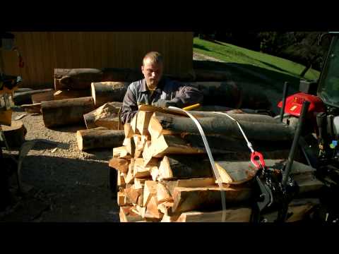 Fagoteuse à bois avec un ruban de polyester - uniforest python_1