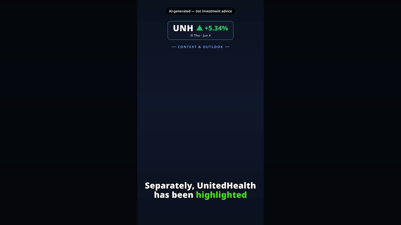 Why Is UnitedHealth Group Stock Spiking Today? UNH +5.34% (Jun 4) — Bank of America Upgrade