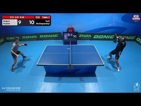 01:00 Vadym Hryban 0-3 Yurii Shchepanskyi West 5 WIN CUP 08.11.2022 | TABLE TENNIS WINCUP
