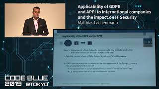 [CB19] Applicability of GDPR and APPI to international companies and t