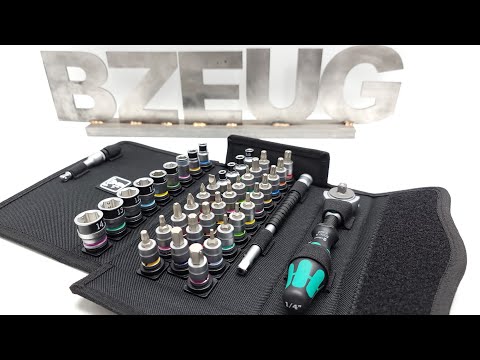 Wera Zyklop 1/4 drive Holding Function socket and bit set 8100 SA