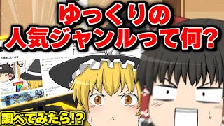 【検証】今ゆっくりの中で１番人気なジャンルは何？【ゆっくり茶番】