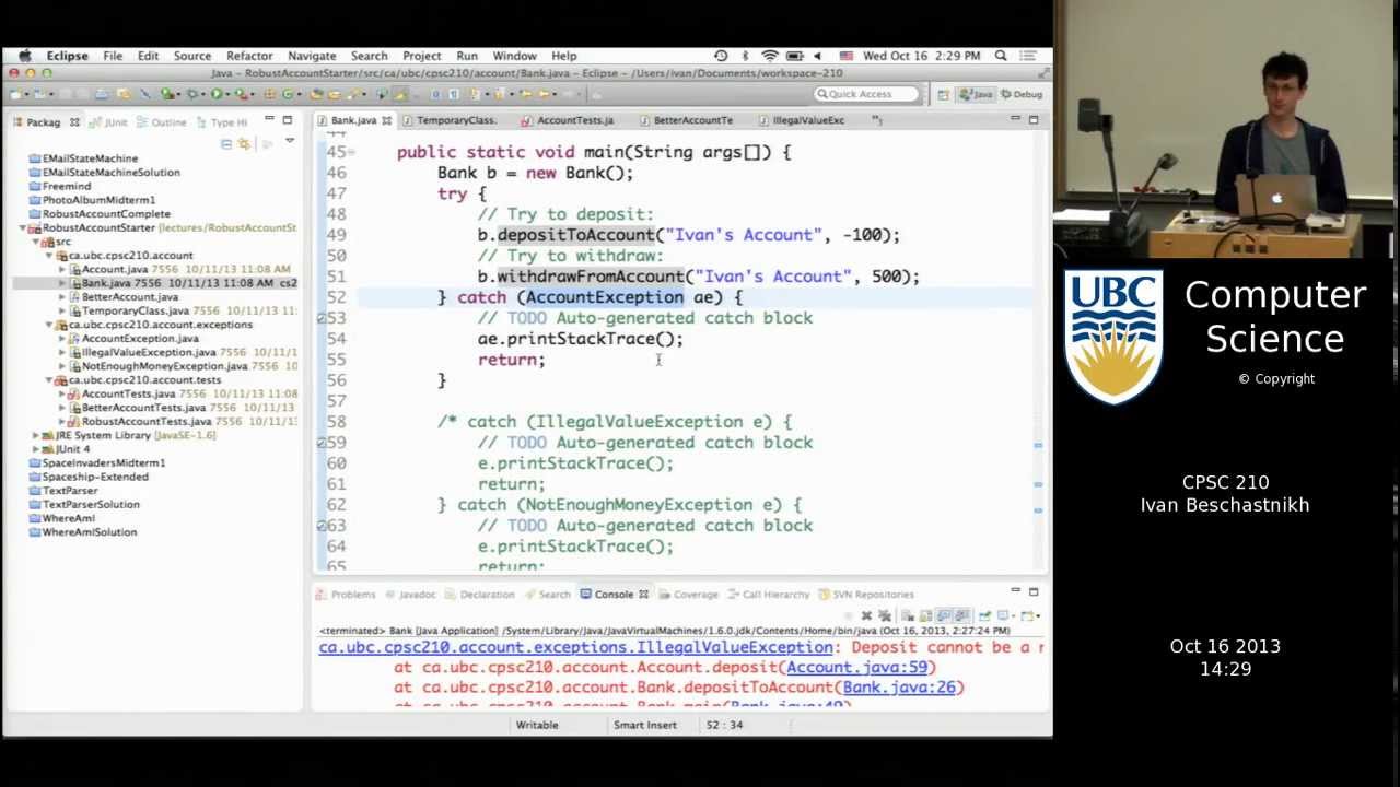 Lecture on 10/16/2013
