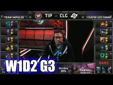 Team Impulse vs CLG | S5 NA LCS Summer 2015 Week 1 Day 2 | TIP vs CLG (Counter Logic Gaming) W1D2