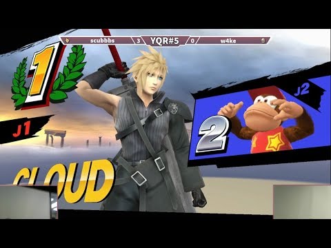 YQR#5 Smash 4 Singles - Scubbss (Cloud) vs W4KE (Sheik, Diddy Kong)