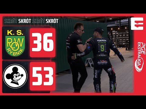 NICKI PEDERSEN NIE DOJECHAŁ DO METY (BYŁO ZA DALEKO) | SKRÓT MECZU #RYBZIE