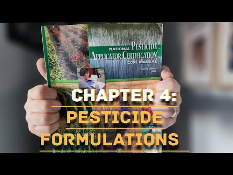 National Pesticide Applicator Certification Core Manual - Ch 4: Pesticide Formulations