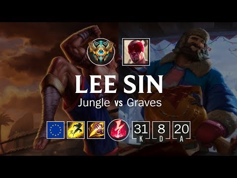 Lee Sin Jungle vs Graves - EUW Challenger Patch 8.24
