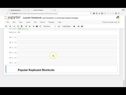 Data Analysis with Pandas and Python 01 14 Popular Keyboard Shortcuts