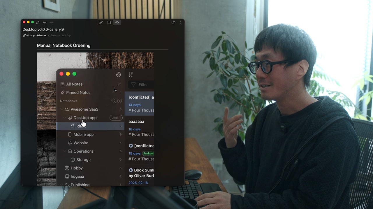 Sidebar improvements! Notebook icons, language icons, manual notebook ordering